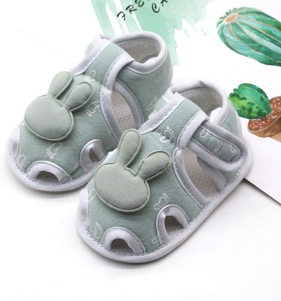 Infant Baby Girls Boys Sandals Rubber Soft Sole T-Strap Toddler First Walker Crib Lightweight Anti-Slip Prewalker