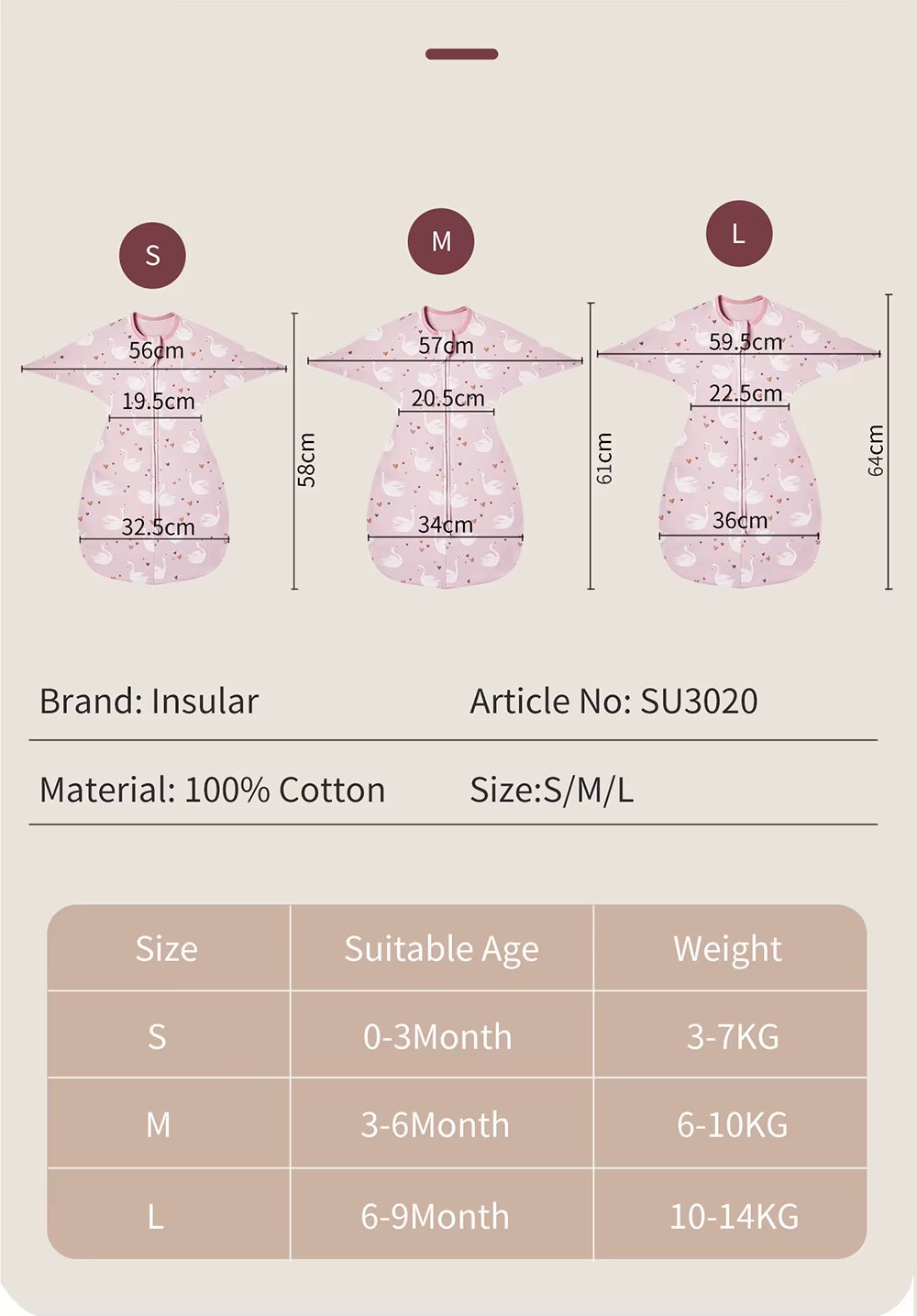 Newborn Baby Sleeping Bags Raised Hand Anti-Shock Cotton Printed Sleepsacks Swaddle Blanket New Born Baby Items Baby Swaddle