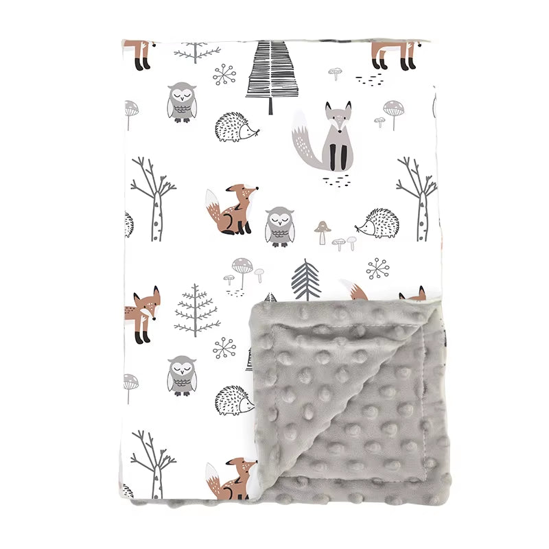 Winter Baby Swaddle Blanket Swaddling Soft Doudou Blanket Photography Accessories Bedding for Newborn Baby Items